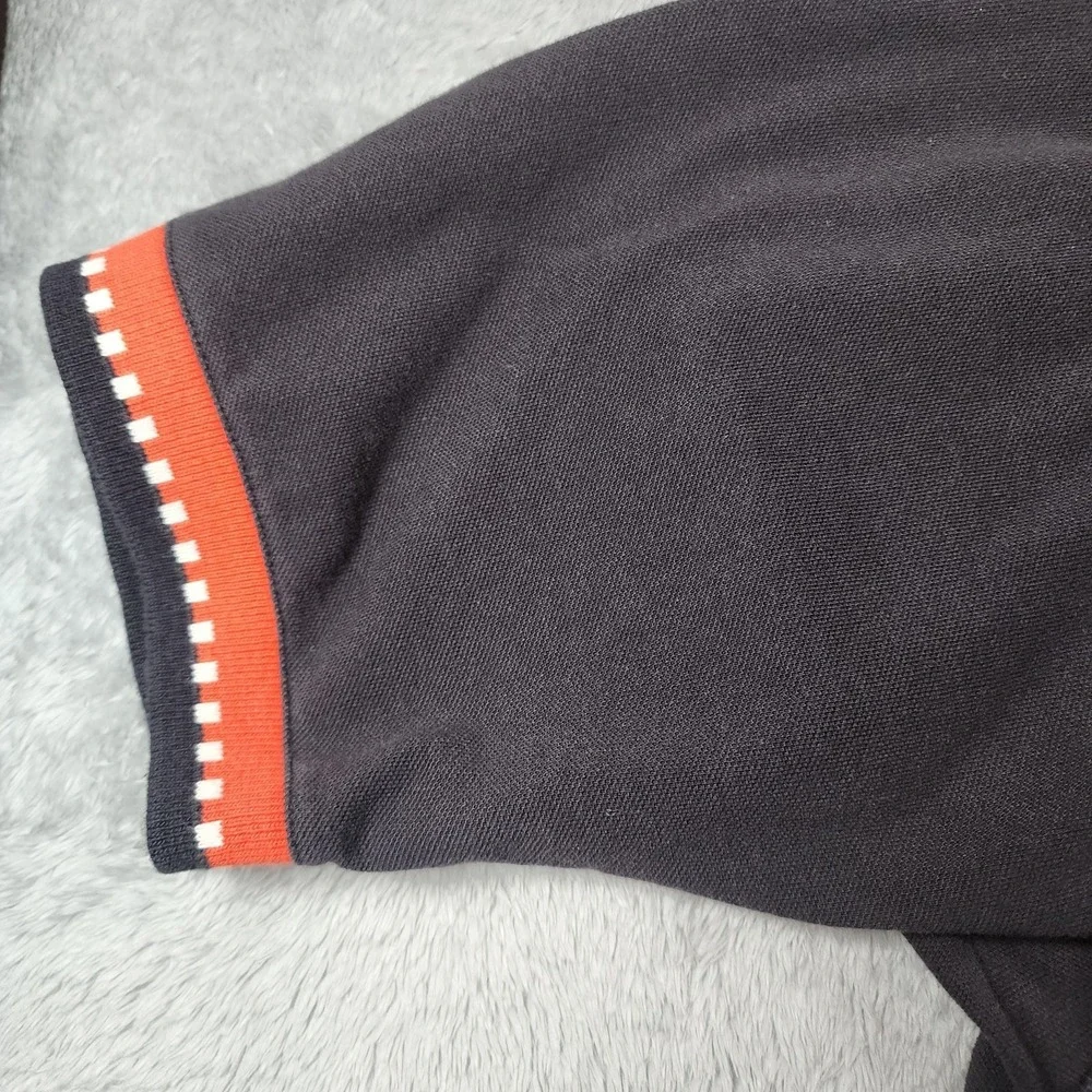 Harley Davidson Polo Shirt Mens 3XL Orange Black Screamin Eagle Biker Colorblock - Picture 4 of 13